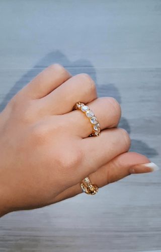 Customer photo review of Mira Ring Gold I 925 Sterling Silber