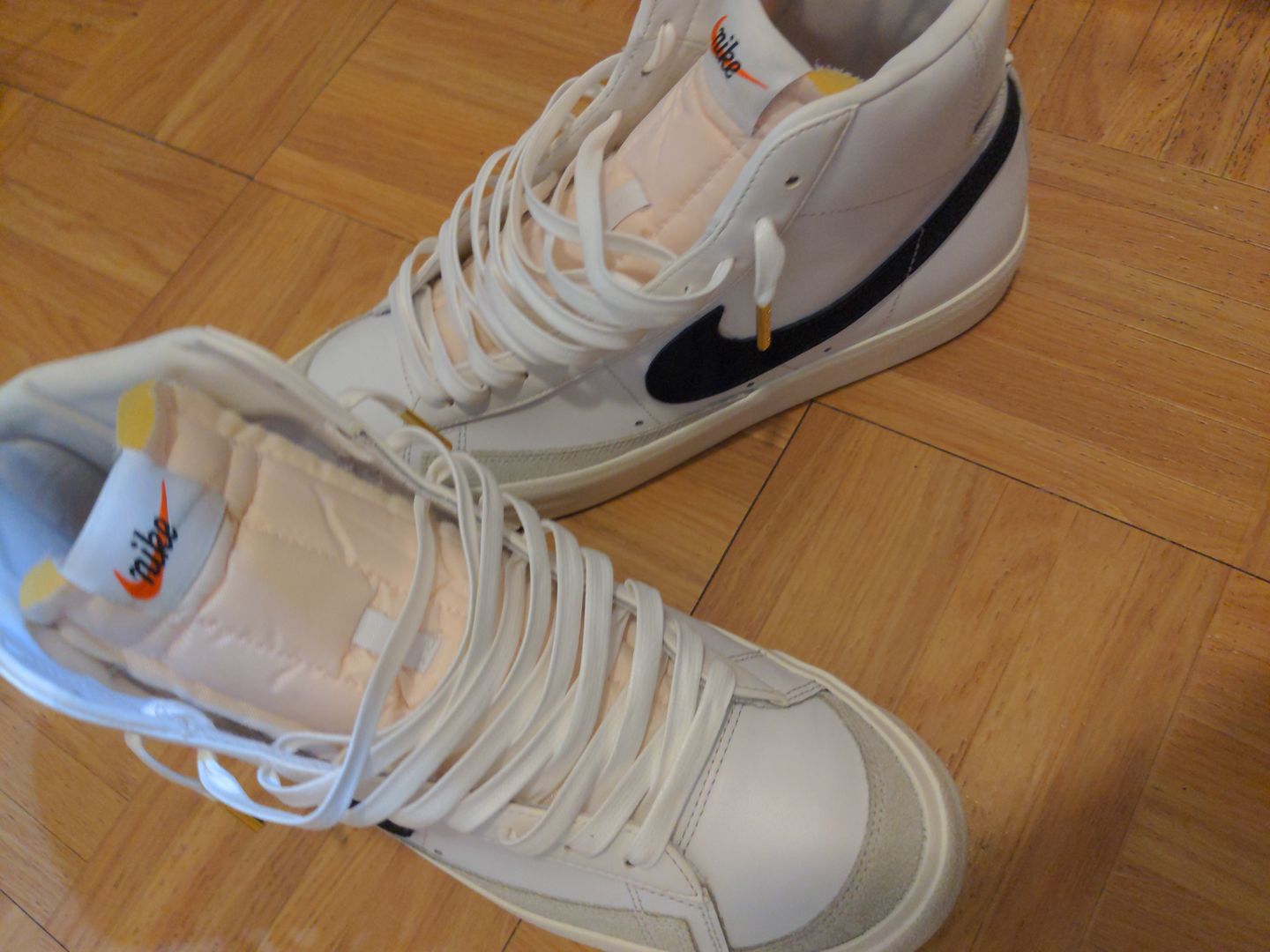 Customer photo review of Flat Waxed Cotton Shoe Laces