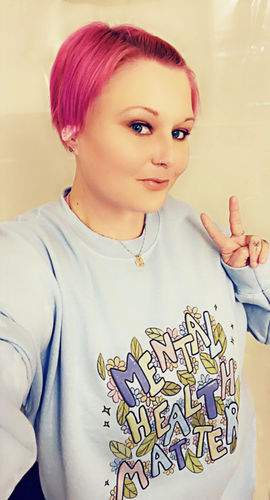 Customer photo review of Mental Health Matters (Flowers) -- Sweatshirt