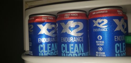 Customer photo review of 12 ct Cans Fruit Punch + Free Mission® Towel + Free Shipping