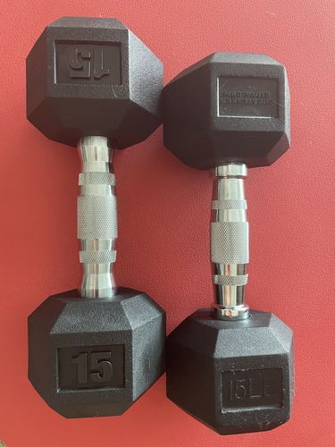 Customer photo review of Hex Head Dumbbell (singles)
