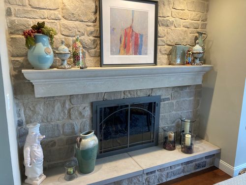 Customer photo review of Steel Fireplace Glass Door Masonry & Zero Clearance - Legend