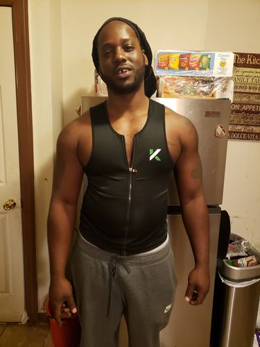 Customer photo review of Men's Zipper Neoprene Sauna Vest