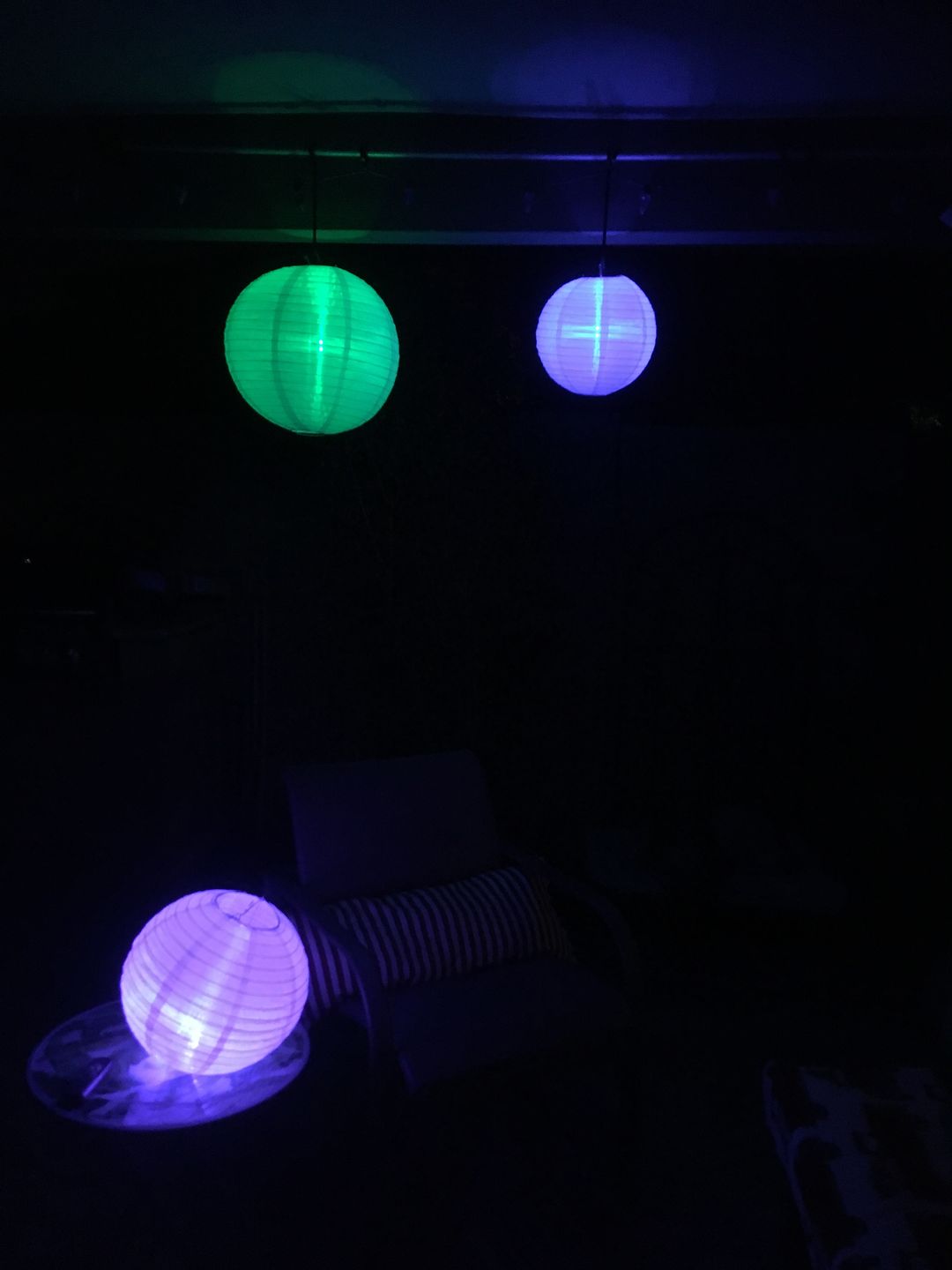 Customer photo review of MoonBright™ 12-LED Omni360 Remote Control Omni-Directional Lantern Light, Hanging / Table Top, Warm White (Battery Powered)