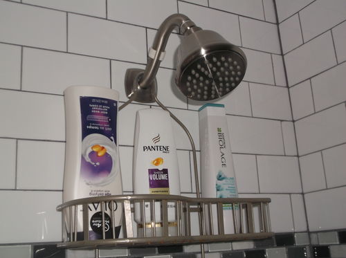 Customer photo review of All Metal 4 Inch Fixed Shower Head with 1.75 GPM Low Flow Spray