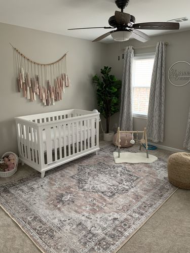 Customer photo review of Distressed Vintage Cezanne Blush Area Rug