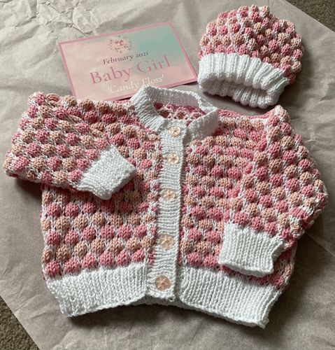 Customer photo review of Baby Mystery Knitting Box