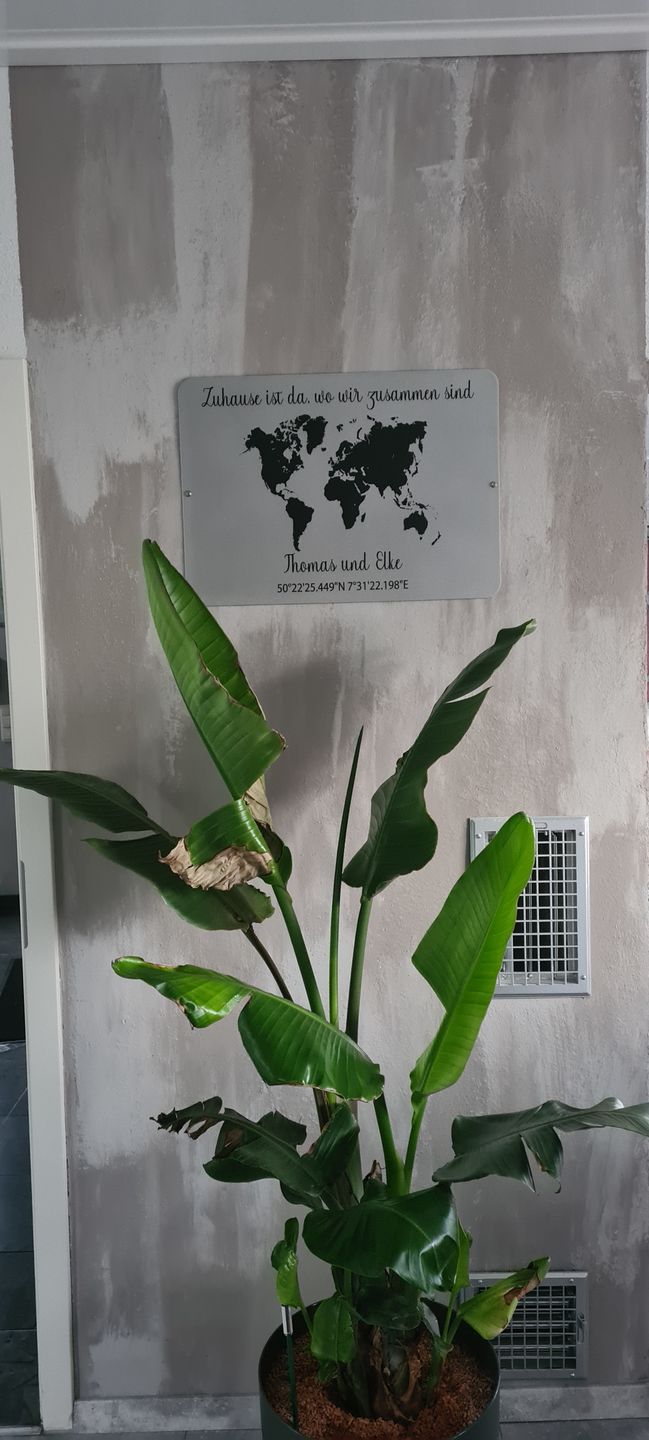 Customer photo review of Geschenk Weltkarte mit Koordinaten - personalisiert