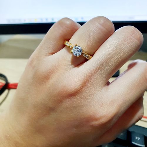 Customer photo review of 1ct Athens Engagement Ring