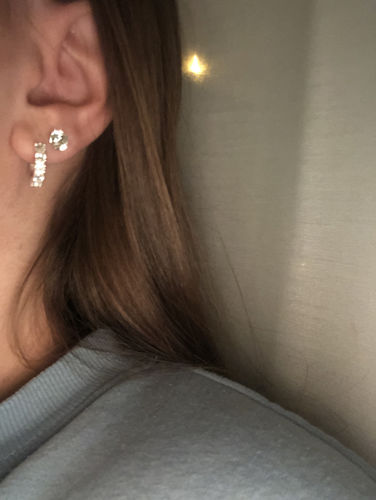Customer photo review of Classy Ohrringe I 925 Sterling Silber