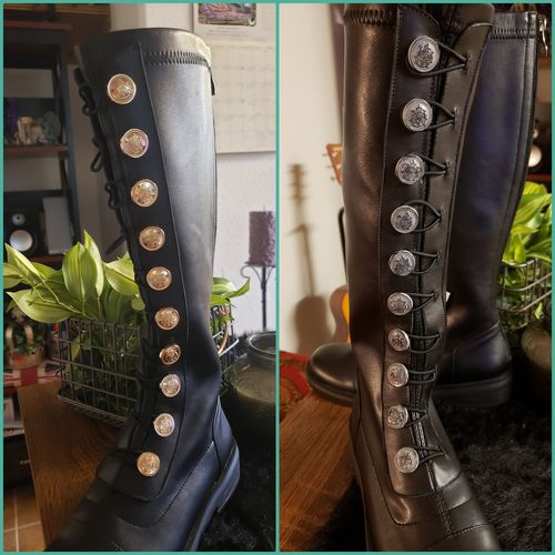 Customer photo review of Small Feet Womens Under Knee Boots AP160