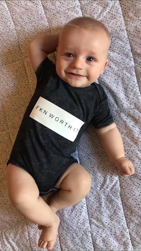 Customer photo review of MLW By Design - FKN Worth It Stonewash Bodysuit