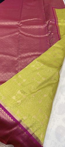 Customer photo review of MOSS GREEN WOVEN PATTU SAREE WITH BROCADE BORDER