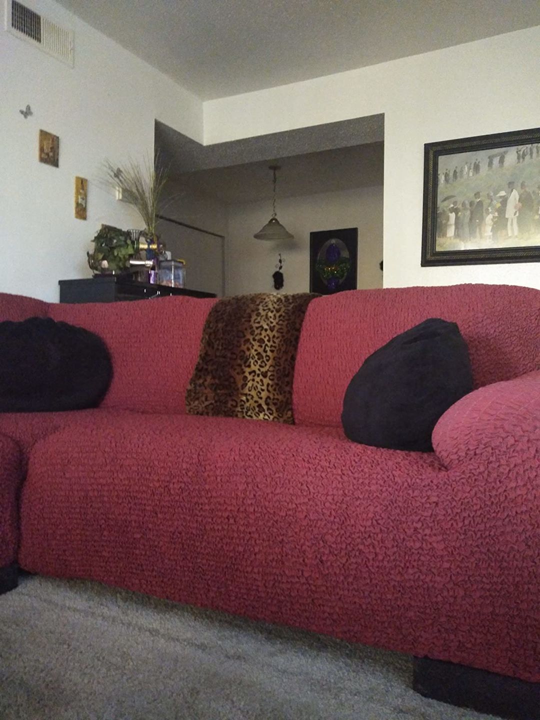 Customer photo review of Corner Sofa Slipcover, Comfort Collection