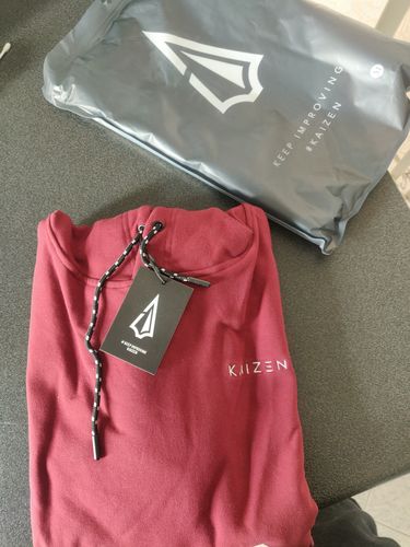 Customer photo review of HEAVY HOODIE (BURGUNDY)
