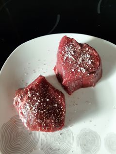Customer photo review of Pavés de coeur de Rumsteak Angus 2*180gr | Argentine