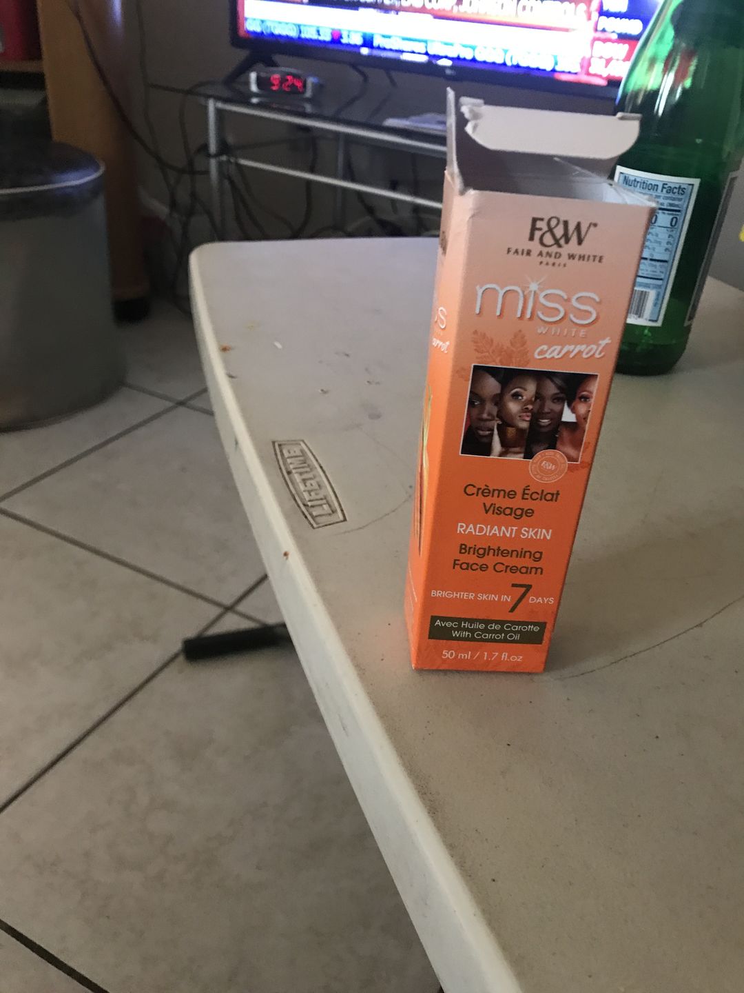 Customer photo review of Fair and White Miss White Carrot Brightening Face Cream 50ml / 1.7 fl oz