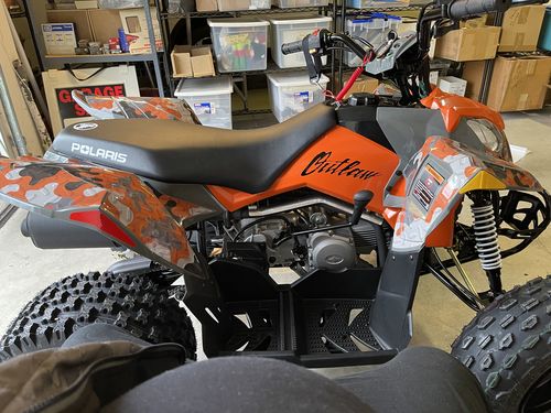 Customer photo review of Polaris Outlaw 90/110 Graphics
