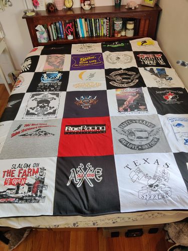 Customer photo review of Classic T-Shirt Blanket