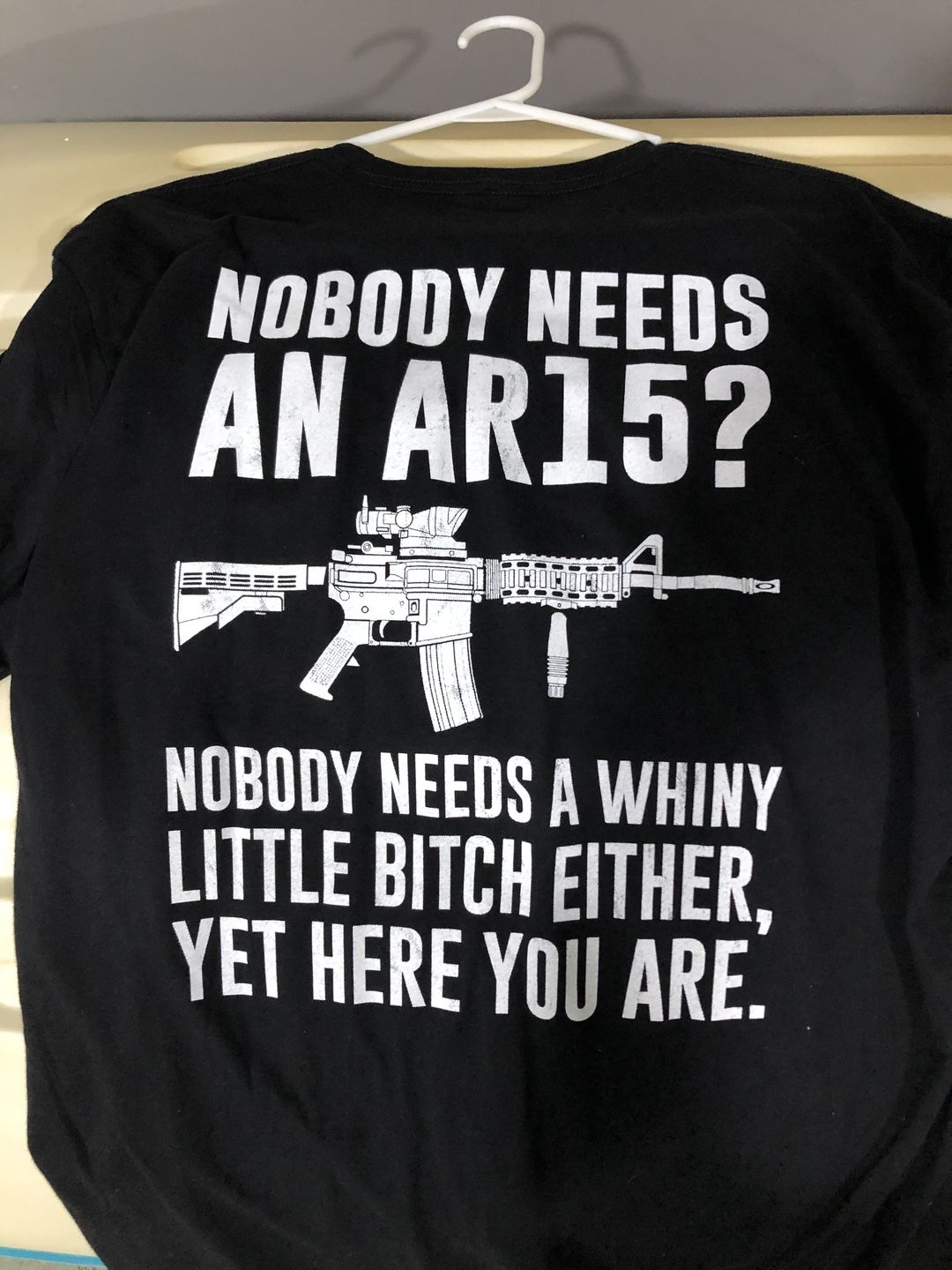 Customer photo review of Nobody Needs An AR15?