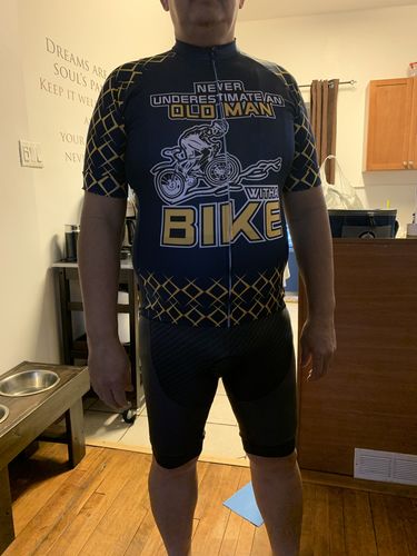 Customer photo review of Pedal Cycling V3 Long Sleeve Cycling Jersey