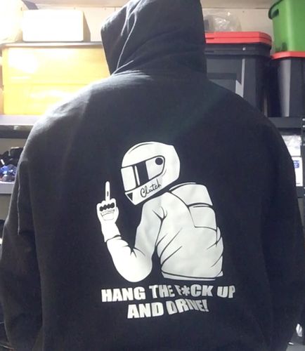 Customer photo review of Unisex Put The Phone Down Hoodie (Front/Back)