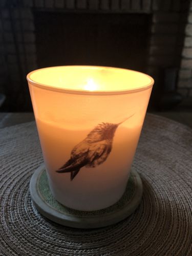 Customer photo review of Soy-Coconut Blend Candle, The Hummingbird