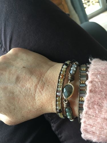 Customer photo review of WICKELARMBAND - LABRADORIT SPEZIAL