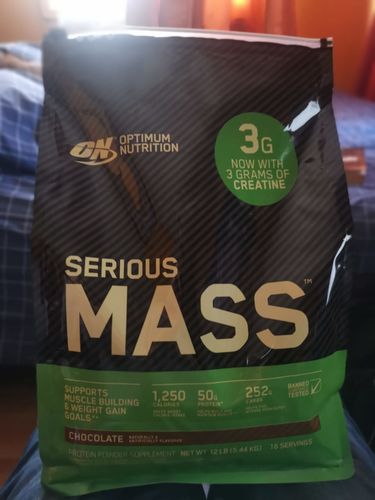 Customer photo review of Optimum Nutrition Serious Mass Ganador de Masa 12 Lb