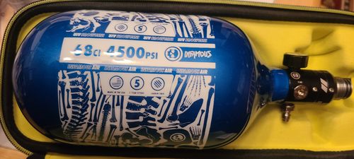 Infamous Air "DIAMOND SERIES" TANK W/ HAYMKR 500 REG - 68ci / 4500psi - Bones