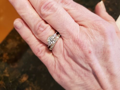 Customer photo review of Moissanite Series Luxury Sterling Silver Ring