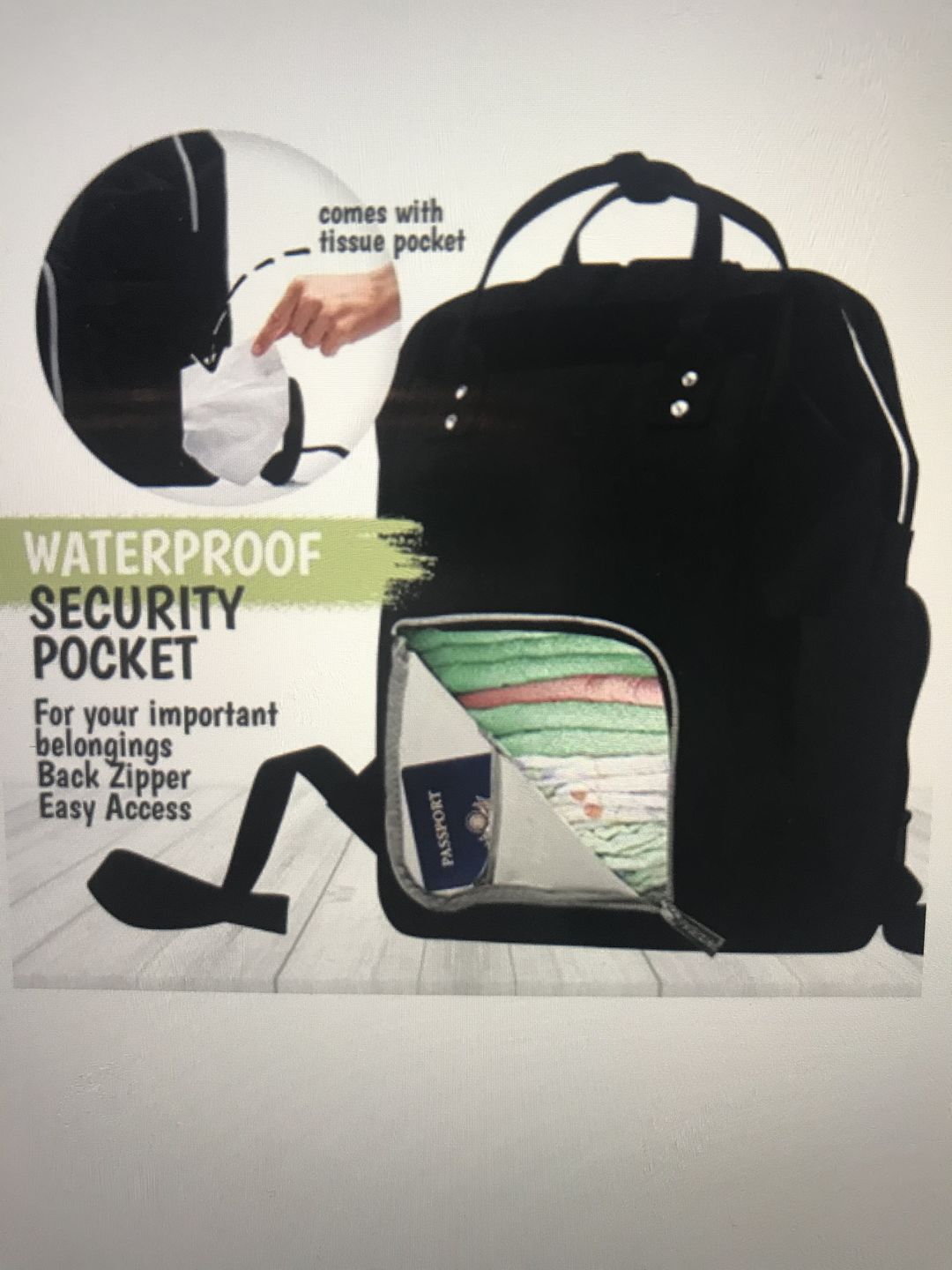 Customer photo review of Original Diaper Backpack