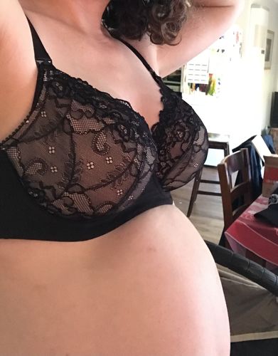 Customer photo review of TEMPTATION BLACK NURSING BRA - FLEXI UNDERWIRE