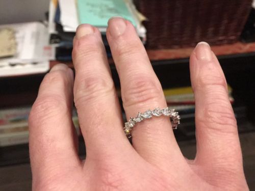 Customer photo review of Sweetheart Candle - 925 Sterling Silver Heart Ring Collection