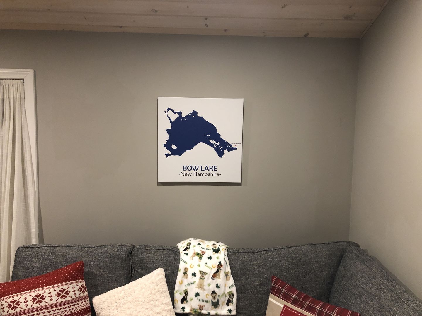 Customer photo review of Custom Lake Square Canvas