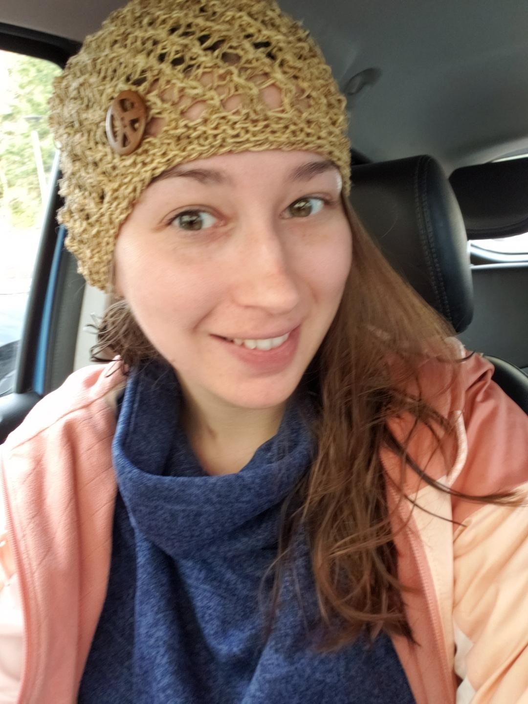 Customer photo review of Honeycomb Peace Hemp Hat