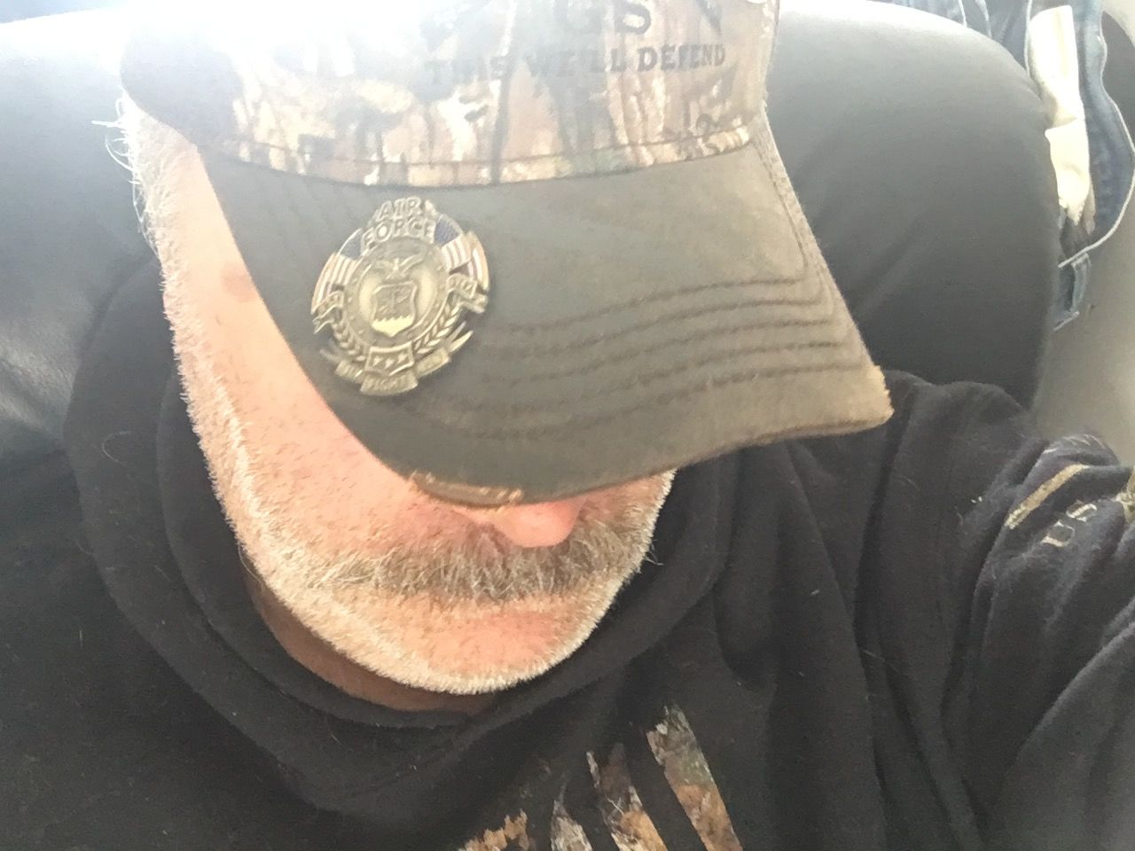 Customer photo review of US Air Force Veteran's Day Pin