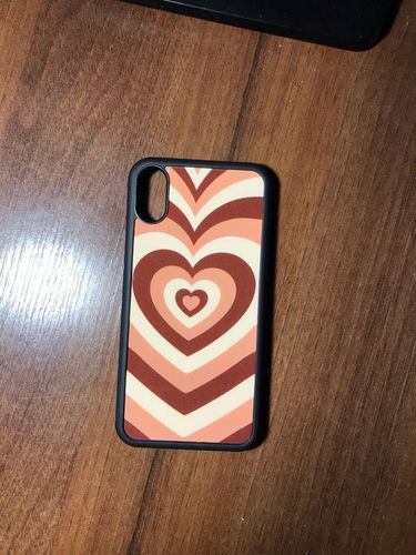 Customer photo review of Graphic Design Latte Love Heart iPhone Case
