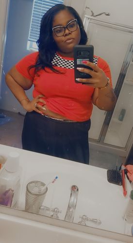 Customer photo review of Black is Beautiful Tie On Waist Beads