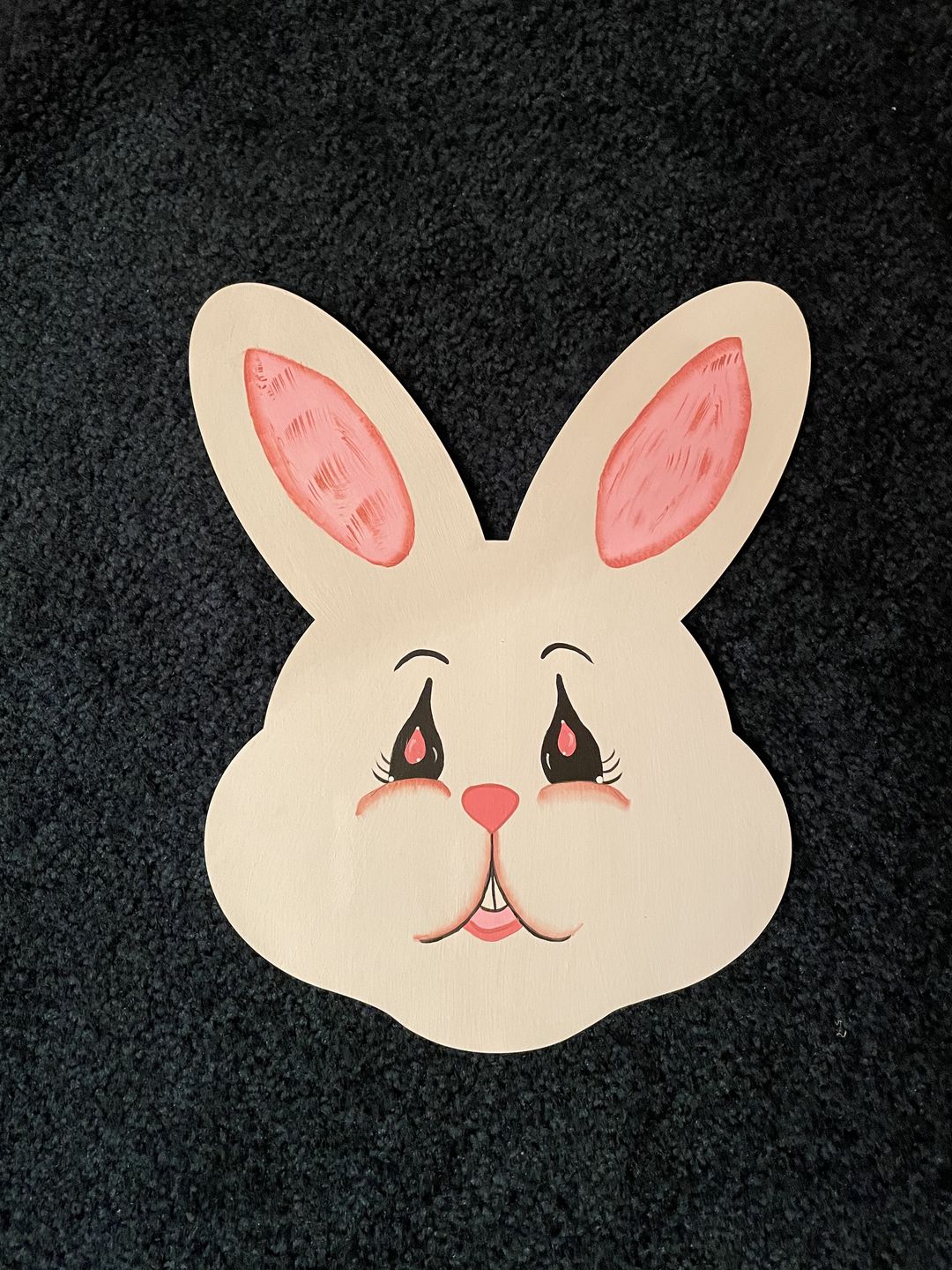 Customer photo review of Unfinished Wooden Easter Bunny Head Shape - Craft - up to 24" DIY