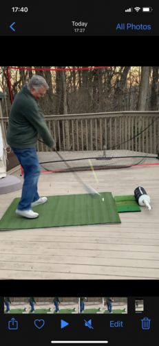 Customer photo review of Golf Net Pro 10x7 ft | Portable Golf Driving Net Hitting Net | Backyard/Indoor/Outdoor