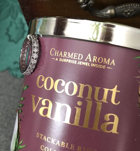 Customer photo review of Coconut Vanilla Candle - Stackable Ring Collection