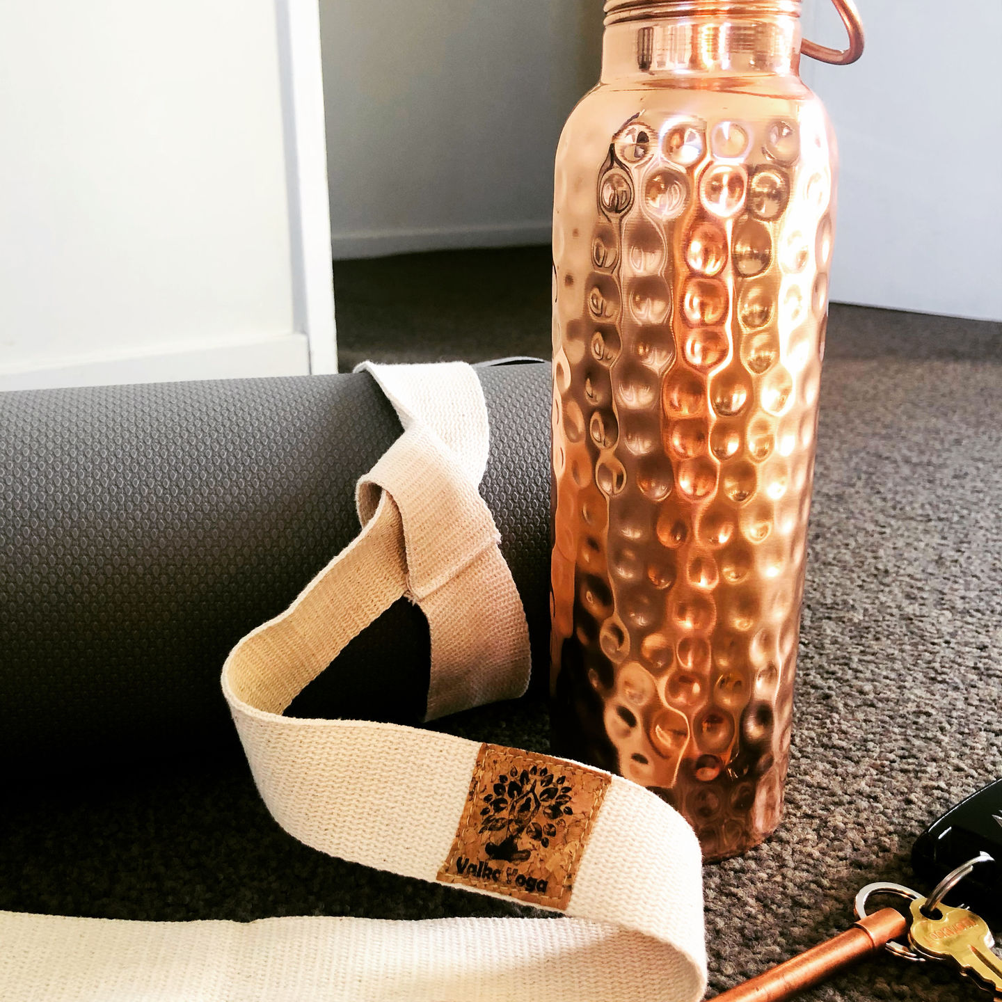 Customer photo review of Copper Water Bottle