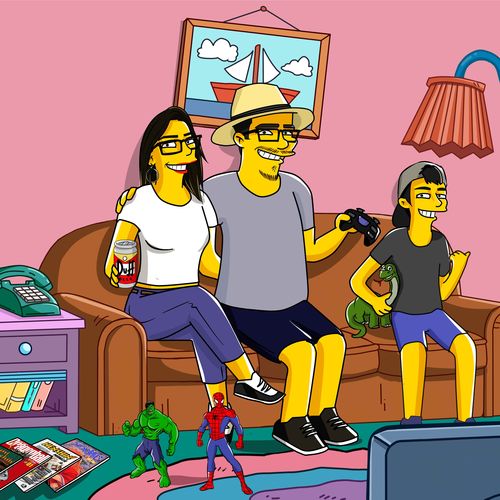 Customer photo review of RETRATO EM ARQUIVO DIGITAL FAMILIA AMARELA