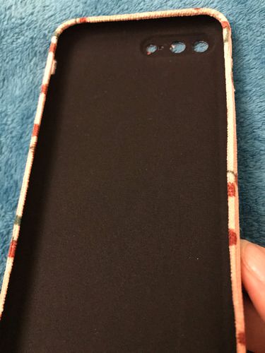 Customer photo review of Cherry Pink iPhone Case