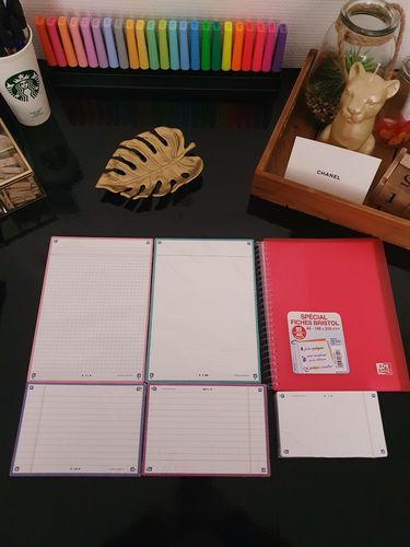 Avis photo d'un client sur Flashcards FLASH 2.0 OXFORD # 80 cartes 10,5 x 14,8 cm - ligné
