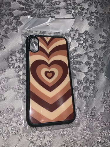 Customer photo review of Graphic Design Latte Love Heart iPhone Case
