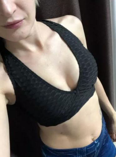 Customer photo review of GYMKARTEL® SUPPORTIVE SPORTS BRA - BLACK