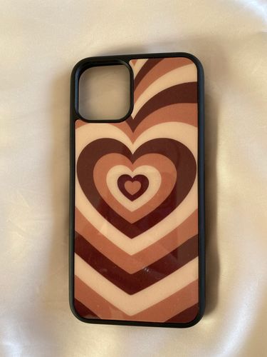Customer photo review of Graphic Design Latte Love Heart iPhone Case