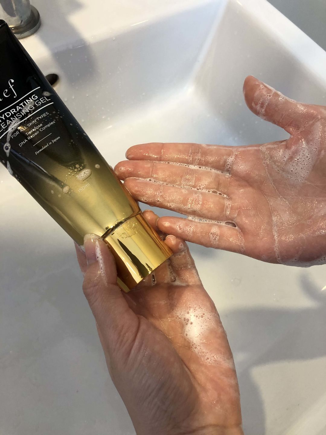 Customer photo review of CLEF Anti-Aging Cleansing Gel